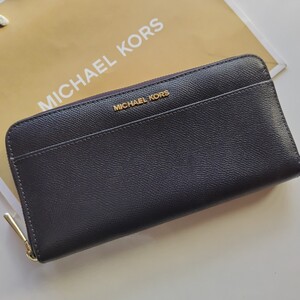 【新品】MICHAEL KORS　マイケルコース　ネイビー　長財布