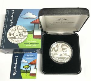 オーストラリア 1oz 銀貨 2008 カンガルー シルバー プルーフ コイン　プルーフ銀貨