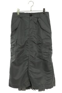 サカイ Sacai SCW-205/Nylon Twill Skirt サイズ:2 ナイロンツイルプリーツスカート 中古 BS99