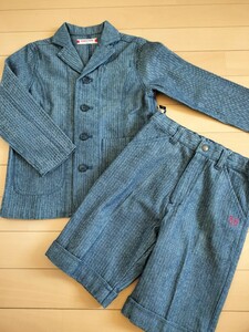 バブルブーン カジュアルスーツ フォーマルスーツ 綿100％ ジャケット パンツ 男の子用 110サイズ キッズ 子供服 BABBLE BOON 