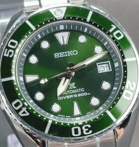 限定品 超美品 SEIKO セイコー PROSPEX プロスペックス SUMO スモウ ダイバースキューバ 機械式 自動巻き 腕時計 グリーン 緑 SBDC081