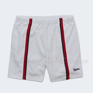 送料無料☆国内正規品☆未使用☆Supreme☆18ss☆velour warm up short☆ホワイト/グッチカラー☆Mサイズ☆water short☆track☆sweatshort