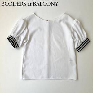 良品 BORDERS at BALCONY ボーダーズアットバルコニー トップス ブラウス　パフスリーブ カットソー　シャツ レディース