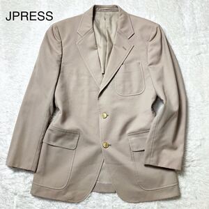 【美品】 J PRESS ジャケット 金ボタン ベージュ 165 M ジェイプレス