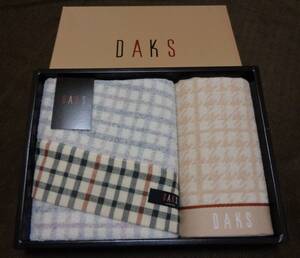 ■DAKS ダックス　フェイスタオル　タオルハンカチ　セット　日本製(今治産)■