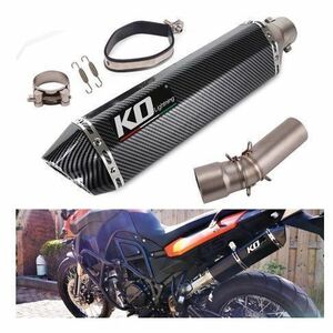 KO Lightning / 470 mm スリップオンマフラー ダブルアウトレット/ BMW F650GS F700GS F800GS F800GT 2008-2018