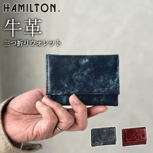 [HAMILTON]　ハミルトン　三つ折り財布　コンパクト　コン　　　28011