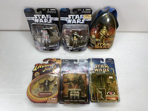 【保管品】STARWARS/スター・ウォーズ INDIANA JONES フィギュア 6点 SAGA ルーク カバート R5等 コレクション 趣味 レトロ