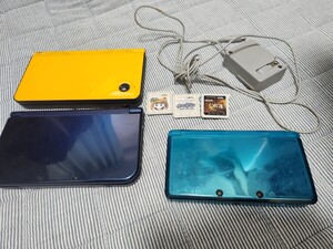 Nintendo new 3DS DSLL 3台セット　まとめ ニンテンドー 任天堂　ゲーム 本体　充電器　おまけソフトつき