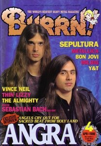 BURRN!　1996年4月号 SEPULTURA METALLICA BON JOVI他