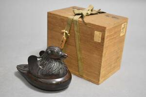 【英】A116 時代 古銅鳥形香炉 中国美術 朝鮮 香道具 香爐 銅製 銅器 骨董品 美術品 古美術 時代品 古玩