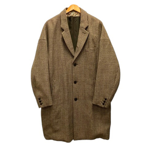 ビズビム VISVIM 0121205013011 21AW HAMMONS COAT コート ウール混 リネン混 ツイード チェック 長袖 2 茶 ブラウン ベージュ メンズ