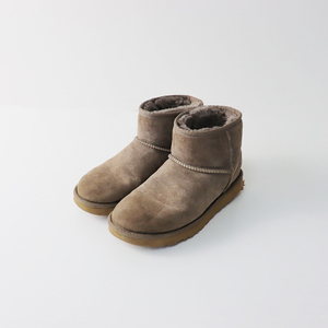 アグ UGG 1016222 Classic Mini II クラシックミニ ムートンブーツ 24cm/モカ ブラウン ファー 靴 シューズ【2400013936569】