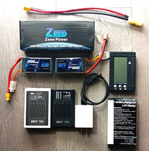 送料無料 KT100SEC 用 LiPoバッテリー変更 SET LiPo1500ｍAh 120C 2個 LiPo充電器 LiPoバランサー XT60ケーブル12AWG