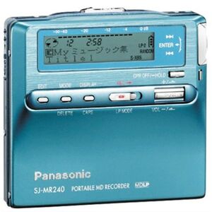 Panasonic SJ-MR240-A ポータブルMDプレーヤー ブルー