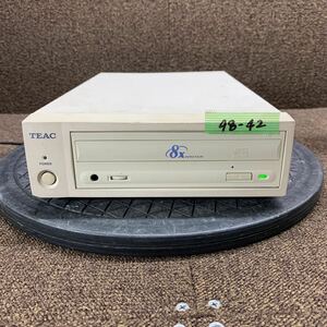 98-42 激安 レトロPC パーツ 外付け CD-Rドライブユニット TEAC TASCAM CD-RT824WM 8x WRITER SCSI 通電のみ確認 ジャンク