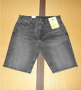 即決 送料無料 LEVIS 405 39864-0065 W32 ブラック系 カットオフ ショートパンツ 夏用 クール 新品 スモールe レギュラー 定価6600円