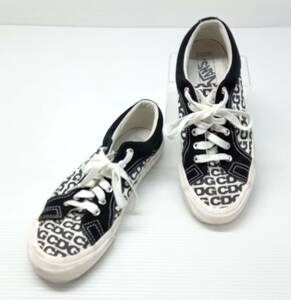 ★ VANS × COMME des GARCONS/バンズ × コムデギャルソン lampin CDGロゴ スニーカー サイズ27.5cm ブラック 通年