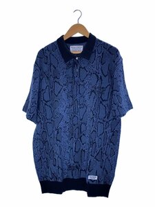 WACKO MARIA◆タグ付/24SS/PYTHON KNIT POLO SHIRT/ポロシャツ/XXL/24SS-WMK-KN11