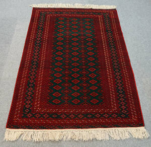 手織りトルクメン 絨毯 ペルシャ絨毯　size:173×126cm　　　トライバルラグ