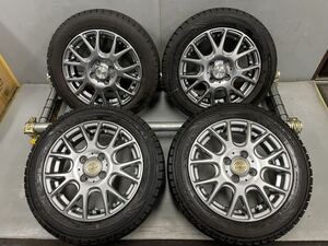 社外アルミ 14インチ[商品番号7901] 14×4.5J ＋45 H4 PCD100 NorthTrek N3i 155/65R14(75Q) 2021年製 4本セット 