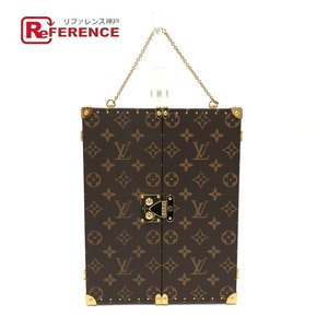 未使用 LOUIS VUITTON ルイヴィトン GI0554 ホーム ミラー トランク インテリア 三面鏡 モノグラム 鏡 ブラウン レディース【中古】