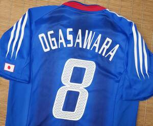 正規品 2004-05 日本代表 #8 小笠原 満男 OGASAWARA～ホーム用 半袖 ユニフォーム 04-05 ジャパン JAPAN 04-05