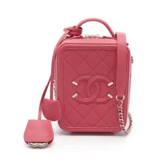 シャネル CHANEL ショルダーバッグ CCフィリグリー マトラッセ バニティ AS0988 ピンク レザー CCフィリグリー マトラッセ バニティ チェーンショルダー レディース Used A