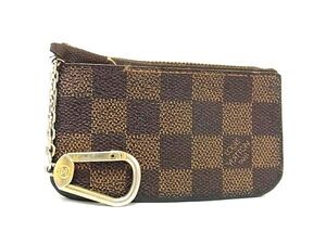 1円 LOUIS VUITTON ルイヴィトン N62658 ダミエ ポシェット クレ コインケース コインパース 小銭入れ ブラウン系 BJ6642