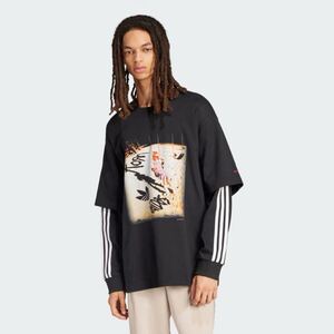 【 Black XL 】 adidas KORN 長袖Tシャツ ロングスリーブ