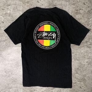 00s 人気デザイン Stussy ステューシー ラスタサークルロゴプリントTシャツ 80s 90s ビンテージ IRIE 復刻