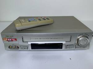 SHARP シャープ VHS ビデオデッキ VC-HF730 リモコン AV機器 昭和レトロ ビンテージ 中古 ジャンク 現状品 szlp