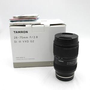 1円〜 TAMRON タムロン 28-75ｍｍ F2.8 Di III VXD G2 FOR SONY Eマウント ズームレンズ 箱付 動作未確認 y353-3380145【Y商品】