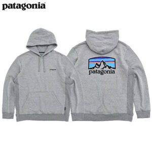 新品 Sサイズ パタゴニア フィッツロイ ホライゾンズ パーカー ロゴ 長袖 フーディ プリント patagonia ダウン セーター ジャケット P-6 P6