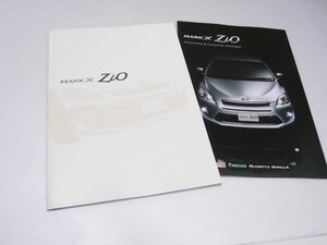 Glp_379568　車パンフレット　TOYOTA　MARK X ZiO/アクセサリーカタログ　表紙写真.イラスト文字