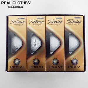 【未使用】Titleist/タイトリスト PRO V1 ゴルフボール ホワイト 1ダース /000