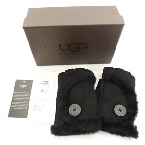 アグ ミニ ベイリー フィンガーレス グローブ 手袋 M ブラック UGG 箱付き レディース