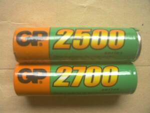 中古訳有 ニッケル水素 GP 2500mAh 1本+2700 mAh 1本+新品 ニッケル水素 BOSTON 8本プラケース付set計10本 ヤフネコネコポス送料無料 単3AA