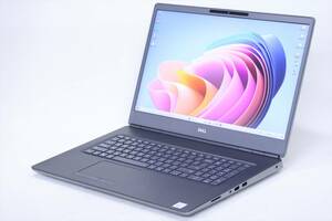 1円～ RTX3000 32Gメモリ Core i7 Windows11搭載 バッテリー良好 DELL Precision 7750 i7-10850H 32GB 512GB 17.3インチ FHD Wi-Fi6対応