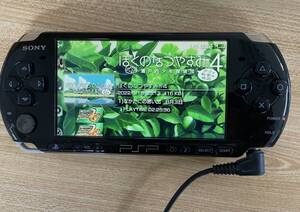 ＳＯＮＹ プレイステーションポータブル ＰＳＰ－３０００ ピアノブラック ゲームソフト１本付　T-7