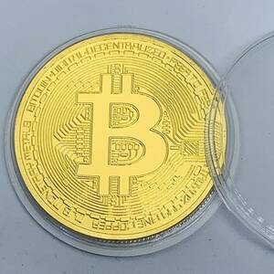 GU260欧米記念メダル ビットコイン チャレンジコイン 幸運コイン ケース入り 美品 外国硬貨 海外古銭 コレクションコイン 貨幣 重さ約29g