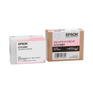 【新品】(まとめ) エプソン EPSON インクカートリッジ ビビッドライトマゼンタ ICVLM89 1個 〔×10セット〕