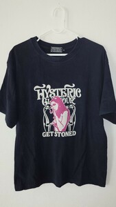 ヒステリックグラマー　HYSTERIC GLAMOUR　Tシャツ　黒　ブラック　サイズＭ　送料無料