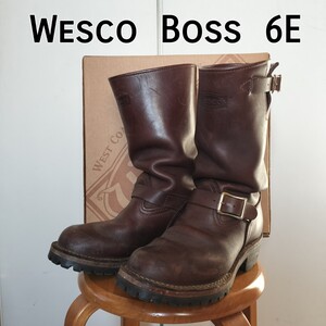 6E　Wesco Boss　茶色　ウエスコ ボス　Engineer Boots　エンジニアブーツ