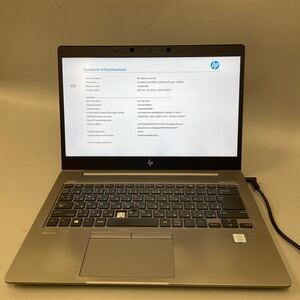 JXJK5448 HP ZBook 14u G6 /Core i7-8565U 1.8GHz /メモリ:16GB /SSD ：512GB/BIOS確認済/キー欠