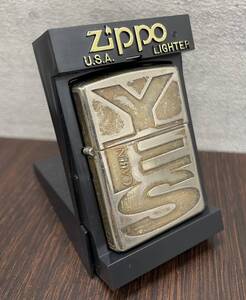 #12014A　ZIPPO CABIN YES 火花確認済み たばこメーカー キャビン 喫煙グッズ アンティーク コレクション 保管品