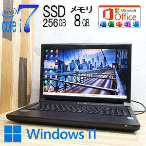 ★美品 最上級4世代4コアi7！SSD256GB メモリ8GB★MB-P900B Core i7-4700MQ グラボ搭載 Win11 MS Office 中古品 ノートパソコン★P83627