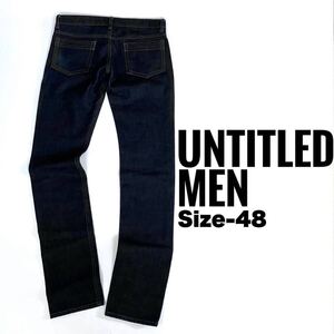 ★超スリム！濃色オシャンティー！★Size-48(推定Ｍ-S)★UNTITLED MEN Lot No.JG832-76104★