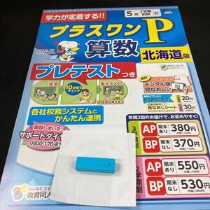 いー024 北海道版 プラスワンP算数 ５年 1学期 前期 教育同人社 スヌーピー 問題集 プリント ドリル 小学生 テスト用紙 文章問題 計算※7