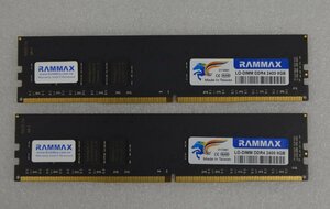 RAMMAX　DDR4 2400　8GB メモリー 中古品×2枚　　　　(737)